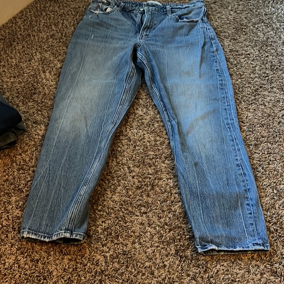 Abercrombie & Fitch Size 31/12 Blue Boho Casual High Rise Mom Denim Jeans - Picture 9 of 11